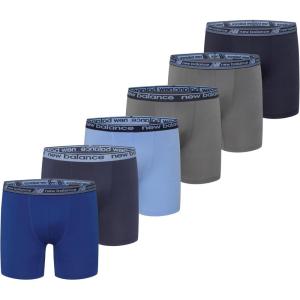 imageNew Balance boys Nonbrushed Jersey Sport Performance Wicking Boxer Briefs Underwear Multi PackTeam NavyCastlerockElectric SkyTeam RoyalCastlerockTeam Navy