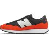 imageNew Balance Mens 237 V1 Classic Road Running ShoeBlackNeo Flame