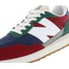 imageNew Balance Mens 237 V1 Classic Road Running ShoeScarletTeam Forest Green
