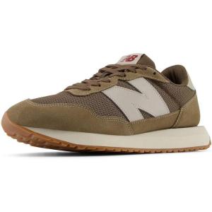 imageNew Balance Mens 237 V1 Classic Road Running ShoeMaroonBeige