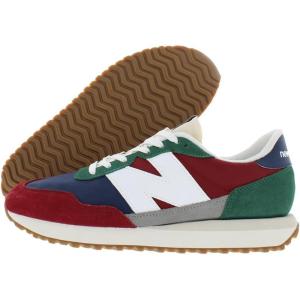 imageNew Balance Mens 237 V1 Classic Road Running ShoeScarletTeam Forest Green