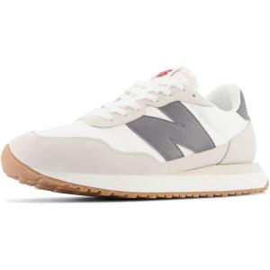 imageNew Balance Mens 237 V1 Classic Road Running ShoeWhiteCastlerock