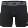 imageNew Balance Mens Premium Performance 6 Boxer Brief Underwear Pack of 2BlackPolaris