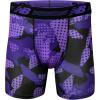 imageNew Balance Mens Ultra Soft Performance 6 Boxer Briefs with No Fly 3 PackBlackPigmentPrism Purple Camo