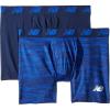 imageNew Balance Mens Premium Performance 6 Boxer Brief Underwear Pack of 2Pigment WoodgrainPigment