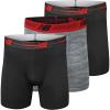 imageNew Balance Mens Ultra Soft Performance 6 Boxer Briefs with No Fly 3 PackBlackWoodgrainBlack
