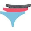 imageNew Balance womens Ultra Comfort Performance Seamless Thong Underwear 3 Pack Thong PantiesGuavaBluefishDk Hthr