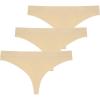 imageNew Balance womens Ultra Comfort Performance Seamless Thong Underwear 3 Pack Thong PantiesNudeNudeNude