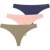 imageNew Balance womens Ultra Comfort Performance Seamless Thong Underwear 3 Pack Thong PantiesPink HazeNatural IndigoTrue Camo