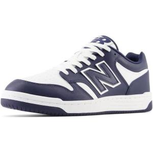 imageNew Balance Mens 480 V1 SneakersTeam WhiteNavy