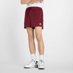 imageNew Balance Mens Sport Essentials Mesh Short 5Monarch Burgundy