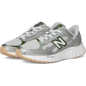 imageNew Balance UnisexChild Fresh Foam Arishi V4 Tiralux BungeeRaincloudDark Silver MetallicAlpine Green