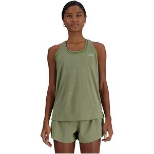 imageNew Balance Womens New Balance Womens Athletics TankDark Olivine Heather