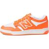 imageNew Balance Kids 480 V1 Laceup SneakerHot MangoWhite