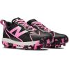 imageNew Balance Kids Romero Duo V2 Rubber Molded Baseball ShoesBlackPink