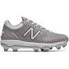 imageNew Balance Mens 4040 V5 TPU MoldedBaseball ShoeGreyWhite
