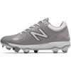 imageNew Balance Mens 4040 V5 TPU MoldedBaseball ShoeGreyWhite