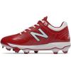 imageNew Balance Mens 4040 V5 TPU MoldedBaseball ShoeMaroonWhite