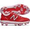 imageNew Balance Mens 4040 V5 TPU MoldedBaseball ShoeRedWhite