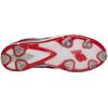 imageNew Balance Mens L3000V2 Metal Low Baseball CleatsRedSilver
