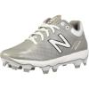 imageNew Balance Mens 4040 V5 TPU MoldedBaseball ShoeGreyWhite