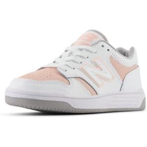 imageNew Balance Kids 480 V1 Laceup SneakerWhitePink Haze