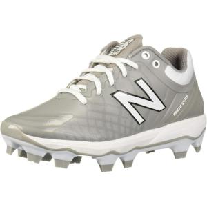 imageNew Balance Mens 4040 V5 TPU MoldedBaseball ShoeGreyWhite