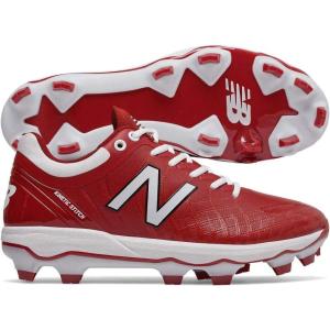 imageNew Balance Mens 4040 V5 TPU MoldedBaseball ShoeMaroonWhite