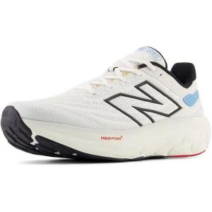 imageNew Balance Mens Fresh Foam X 1080 V13Running ShoeWhiteBlackCoastal Blue