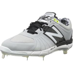 imageNew Balance Mens L3000V2 Metal Low Baseball CleatsGreyBlack