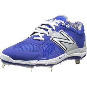 imageNew Balance Mens L3000V2 Metal Low Baseball CleatsRoyalSilver
