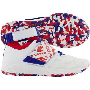 imageNew Balance Mens Lindor 1 Baseball Turf Shoes WhiteRed Medium 11