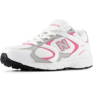 imageNew Balance UnisexChild 408 V1 Laceup SneakerNb 103 WhitePink Satin