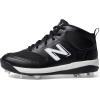 imageNew Balance Boys 3000 V6 Rubber Molded Baseball CleatsBlackWhite