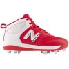 imageNew Balance Boys 3000 V6 Rubber Molded Baseball CleatsRedWhite