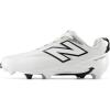 imageNew Balance Mens Burnx5 Lacrosse Cleats ShoeWhiteBlackGrey