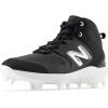 imageNew Balance Mens Fresh Foam 3000 V6 MidmoldedBaseball ShoeBlackWhite