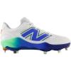 imageNew Balance Mens Fresh Foam X 3000 V7 Baseball Shoe WhiteElectric JadeBright Lapis 85 M