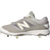 imageNew Balance Mens L4040V3 Cleat Baseball ShoeGreyWhite