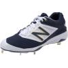 imageNew Balance Mens L4040V3 Cleat Baseball ShoeNavyWhite