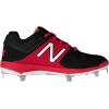 imageNew Balance Mens M3000v3 Metal Baseball ShoeBlackRed