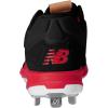 imageNew Balance Mens M3000v3 Metal Baseball ShoeBlackRed