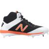 imageNew Balance Mens M4040v4 Metal Baseball ShoeBlackOrange