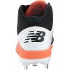 imageNew Balance Mens M4040v4 Metal Baseball ShoeBlackOrange
