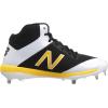 imageNew Balance Mens M4040v4 Metal Baseball ShoeBlackYellow
