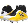 imageNew Balance Mens M4040v4 Metal Baseball ShoeBlackYellow