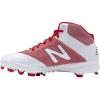 imageNew Balance Mens PM4040v4 Molded Baseball ShoeRedWhite
