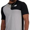 imageNew Balance Mens Ss Asym Baseball Top LeftBlack