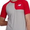 imageNew Balance Mens Ss Asym Baseball Top LeftTeam Red