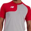 imageNew Balance Mens Ss Asym Baseball Top RightTeam Red